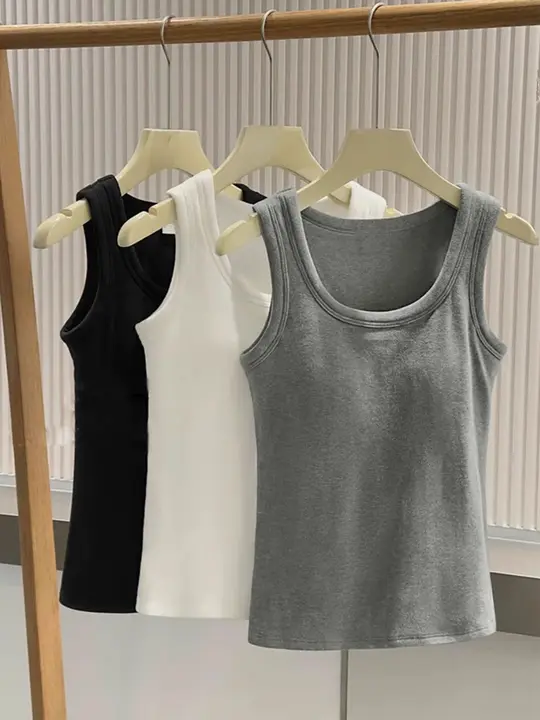 三色カプセルノースリーブインナー【胸パッド付き・快適保温・極上の柔らかさ・フィットデザイン】