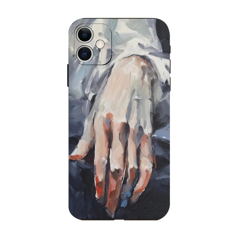 全包カバー スマートフォンケース【液体シリコン・アートデザイン・冷淡スタイル・iPhone対応】