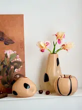 花瓶 フラワーベース フレンチ風 ヴィンテージ 色ガラス リビング 卓上 インテリア 生け花 上品 高級感