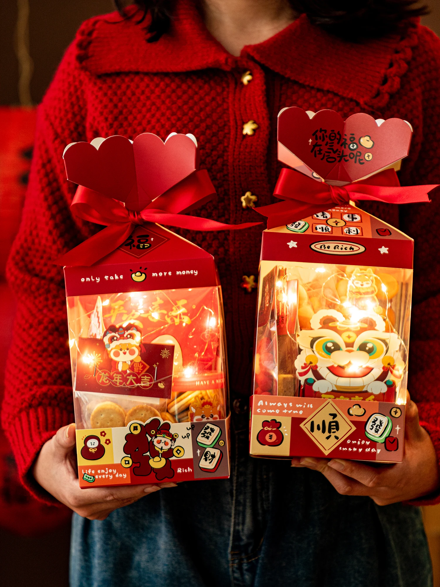 新年用お菓子ギフトボックス【牛轧糖・クッキー・大福入】：ハリーポッター・ハロウィン通販との比較と実用シーン