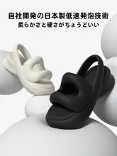 厚底通気性サンダル【シンプルデザイン・夏用・オフィス対応】