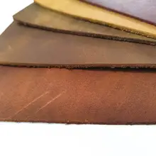 本革 手作り DIY用 フルグレイン牛皮 コードバン風 ヴィンテージオイル仕上げ 裂皮材