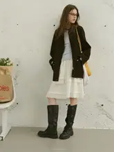 春季用の美しいデザインのレザーライダージャケット【フレンチカラー・クラシックスタイル】