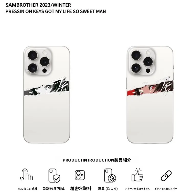 アニメキャラクター透明スマホケース：iPhone対応の個性と保護の両立