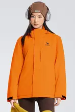 Camel 中綿ジャケット レディース フード付き 防水 裏起毛 厚手 防寒 アウトドア 秋冬