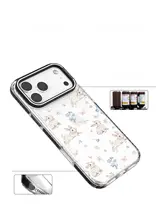 FUNNY RICH 可愛いウサギ柄のiPhone用ケース【iPhone対応・ストラップ付き・衝撃吸収】