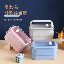 日本製 2段式弁当箱【電子レンジ対応・仕切り付き・持ち運び便利】