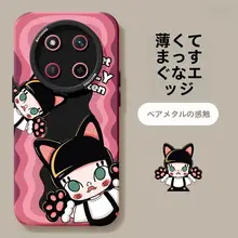Honor X60用 シリコン製スマホケース【全面保護・可愛い猫デザイン・Huawei X50GT対応】