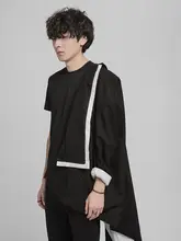 レトロ風 羊毛ジャケット【男性用・カジュアルスタイル・黒・秋用】