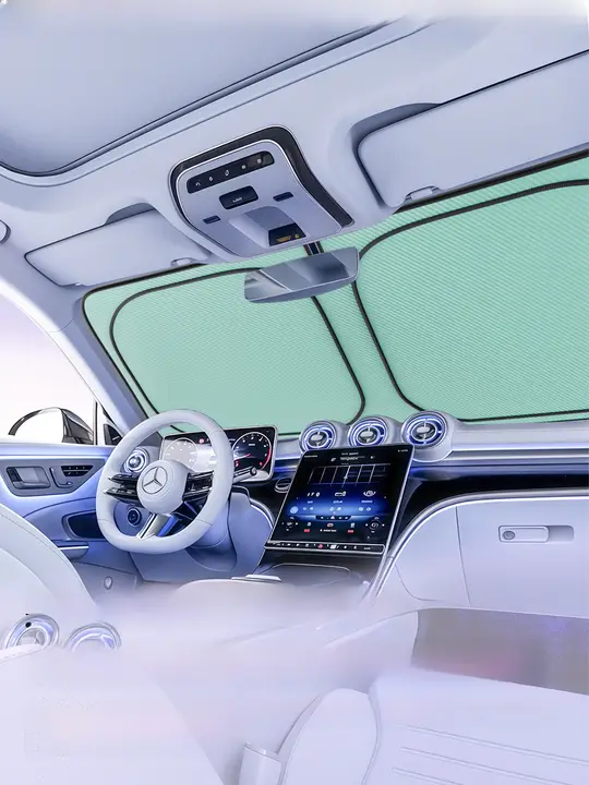 カーサンシェード【フロントウィンドウ用・プライバシー保護・断熱効果】