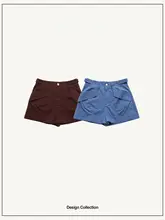 デザイン感あふれる女性用ワイドレッグ工装ショートパンツ【クールカジュアル】（セットアップ対応）