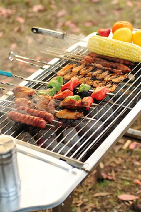 ステンレス製 長方形バーベキューグリルネット【アウトドア用・焼き網・補助器具】
