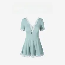 APOTCARE 水着 レディース ワンピーススカートタイプ【かわいい・温泉用】