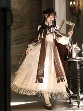 新中式デザインのレトロ漢風連衣裙【廃墟風・スリーブ付き・セットアップ対応】