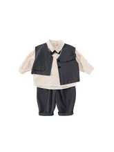 フォーマル 3点セット キッズ ボーイズ ブリティッシュ おしゃれ 1歳 誕生日 春秋