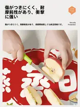防水・防油・免洗のシリコン製テーブルマット【新年用・赤色・テーブル保護】