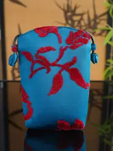 花柄デザインのミニスマホポーチ【軽量・新中式スタイル】