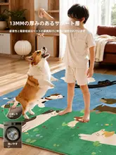 ラグ マット ペット用 リビング 厚手 防音 滑り止め 丸洗い可能 丈夫 家庭用