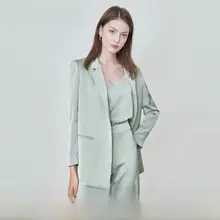 Caroline 光沢感のある春用ジャケット【上質なデザイン・ビジネススタイル】