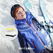 防水防風の子供用スキーウェア【取り外し可能・冬のアウトドアスポーツ用・上下セットアップ対応】