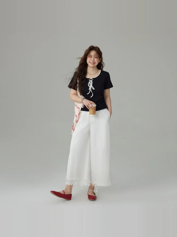 ウエスト60cmに合うパンツは、本当に存在するの？MONIKADMのハイウエストレースパンツが解決する理由