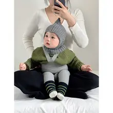 赤ちゃん用 秋冬ウェア【お洒落なニットトップスとパンツ・クリスマスデザイン】（セットアップ対応）