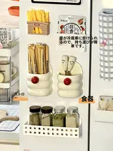 冷蔵庫用 マグネットカップホルダー【収納ボックス・キッチン用・フック付き】
