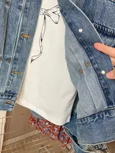 洗い加工デニムジャケット【アメリカンヴィンテージ・ルーズフィット・春用】