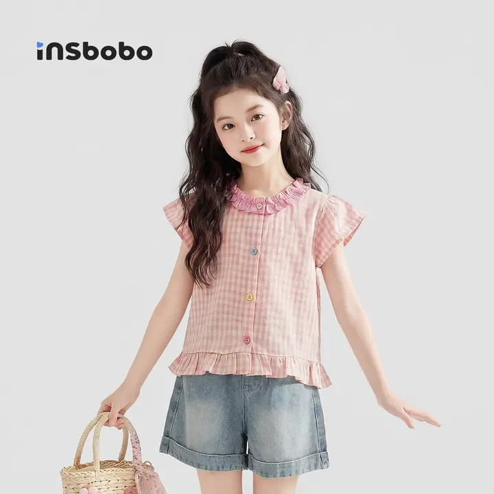 Tシャツ キッズ ガールズ 半袖 トップス 夏 「INSbobo」