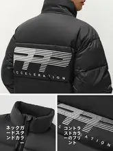 冬用 メンズ コットンアウター【極上の柔らかさ・ゆったりシルエット・立ち襟・印花デザイン】