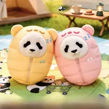 キャンプ用スリーピングバッグ風ミニチュアパンダ人形衣装