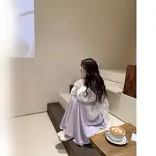 春の気配を感じる軽やかで透湿性のある女性用マキシスカート【スタイリッシュで体型カバー】