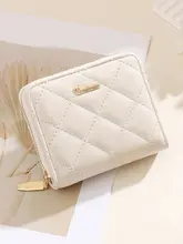 薄型二つ折り財布【女性用・菱形デザイン・財布とカードケース一体型・極上の柔らかさ】