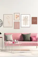 モダンアート壁画【北欧スタイル・リビング・寝室用・線画デザイン】