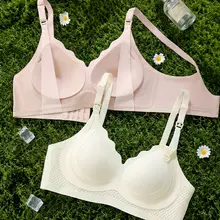 無縫設計の授乳ブラジャー【夏用・軽量・妊娠期対応・反ダウン防止】
