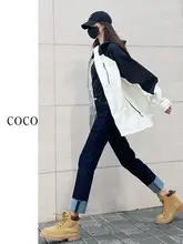 ハイウエストデニムパンツ【ブラック・スリムフィット・カジュアル・秋用】