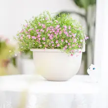 壁掛け吊り鉢【創造的な陶器風・厚手プラスチック製・観葉植物用】