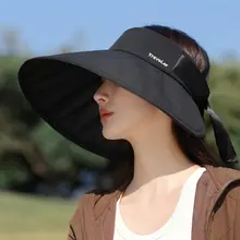 大きな帽子つばのゴルフキャップ【日差し対策・UVカット・女性用】