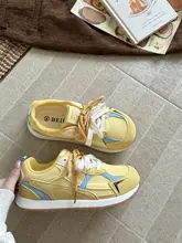 厚底スポーツシューズ【レトロデザイン・カジュアル・夏用】