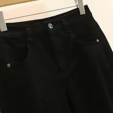 通勤用ストレートフィットデニムパンツ【すっきり見せ・束脚デザイン】（セットアップ対応）