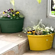 コーナー用シンプル花盆【室内・バルコニー・観葉植物用】