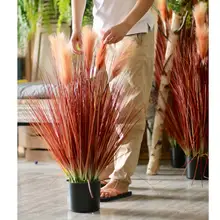 リアルなデザイン！室内装飾用フェイクプランツ【満天星草のような緑の植物】