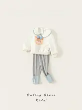 女の子用春秋ファッションセットアップ【おしゃれなデザイン・快適なコットン素材】（セットアップ対応）