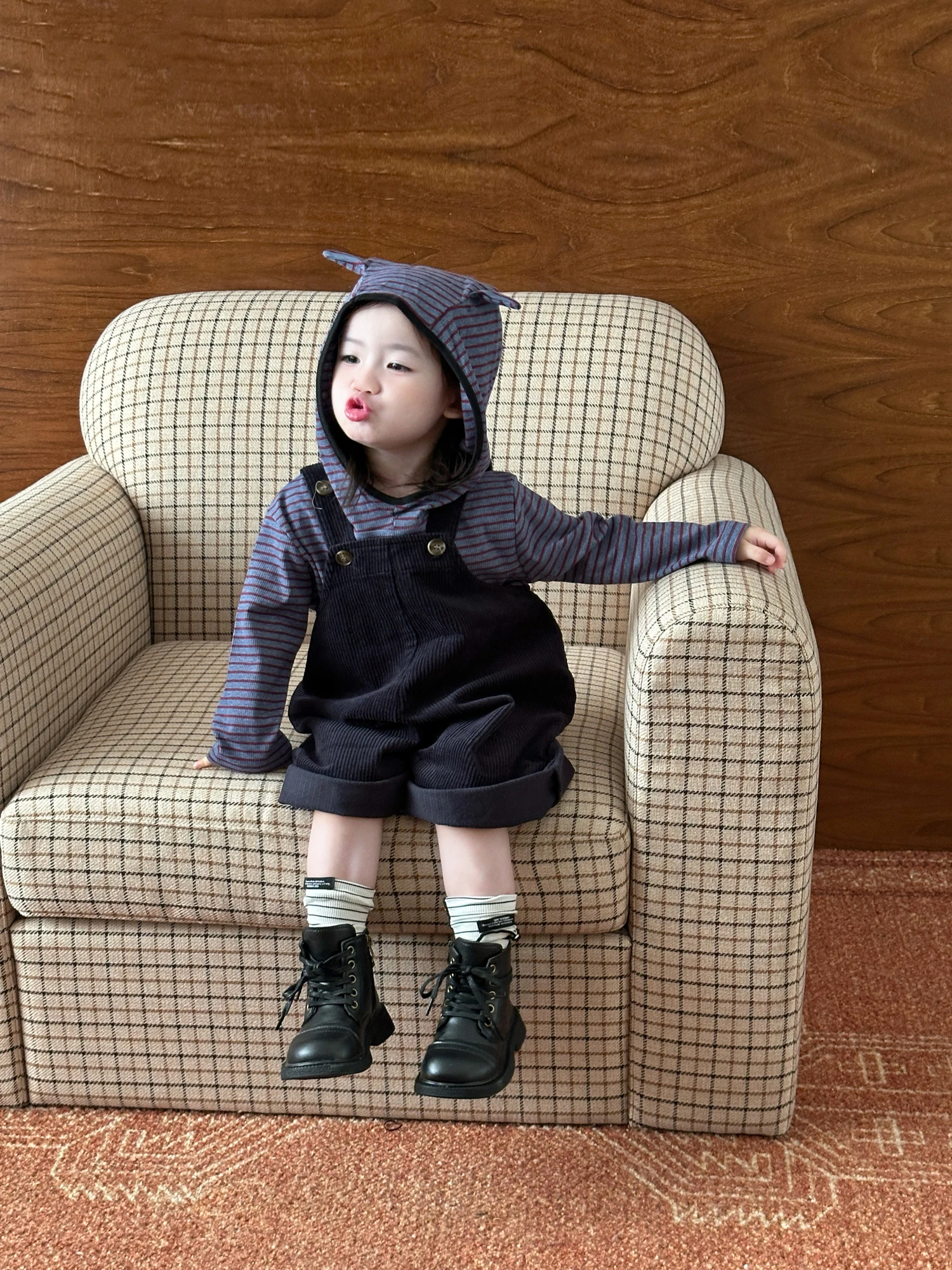 ベビー用背带裤のサイズ目安：春用カジュアルサロペットの実際のフィット感と成長に合わせた選び方