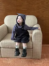 春用カジュアルサロペット【男女兼用・ベビー用・コーデュロイ・ワイドパンツ】（セットアップ対応）