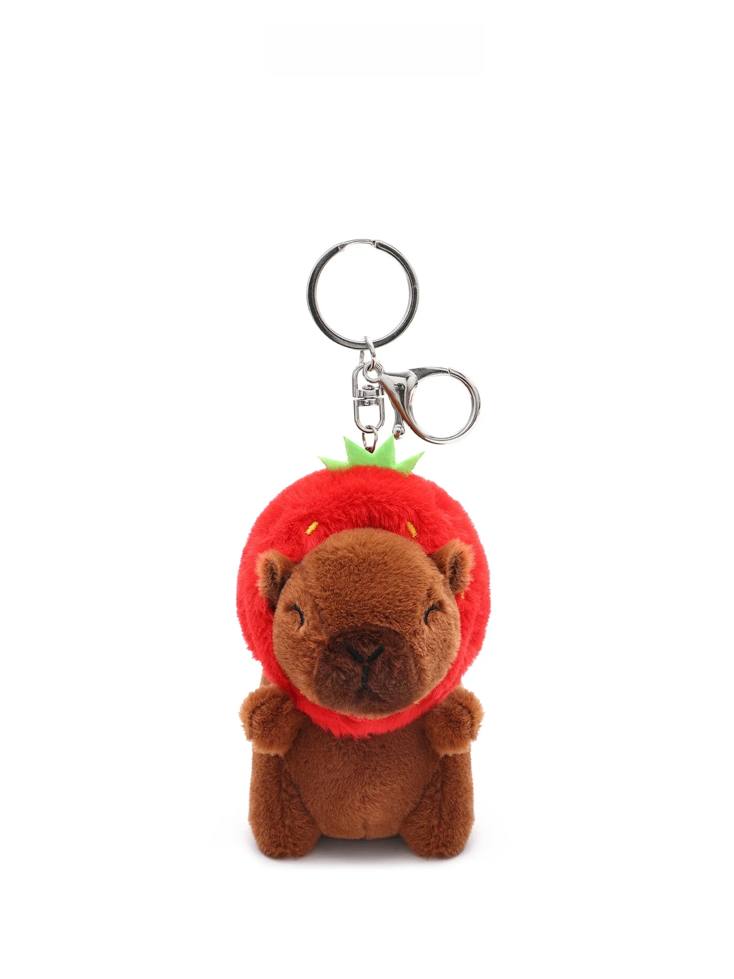 からぴちグッズ：ギフトボックス入りのカワウソとイチゴぬいぐるみバッグチャームセット