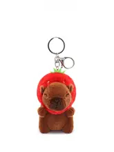 ギフトボックス入り カワウソとイチゴのぬいぐるみ付き バッグチャーム（セットアップ対応）