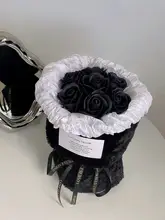 人工造花 黒いバラのブーケ【誕生日・記念日ギフト・男性向け】