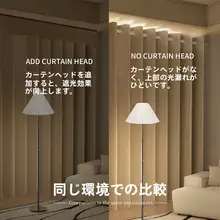 マジックテープ式 光を遮るカーテン【穴あけ不要・全遮光・自粘式】