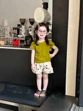 子供用 半袖Tシャツ【夏用・抗菌・オシャレデザイン・フレンチスリーブ】